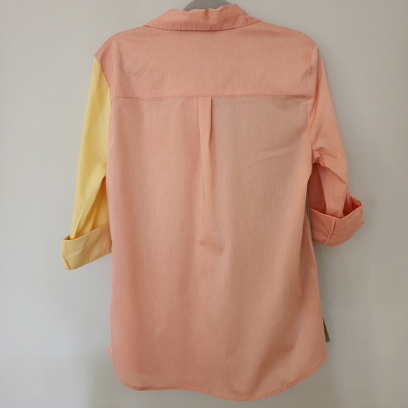 NWT New York & Company size Large button down shirt - Picture 4 of 5